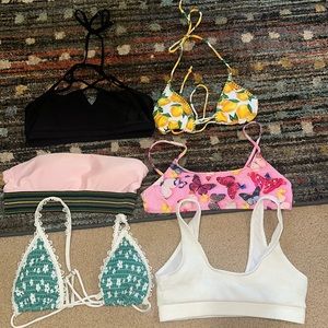 Bundle of 6 bikini tops
